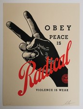 Shepard Fairey – Obey Radical Peace Cream (2021)  Limitée à 375 Exemplaires