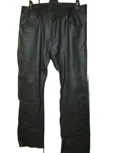Pantalon moto cuir triumph - cuir,