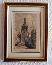 CADRE TABLEAU EAU FORTE de A