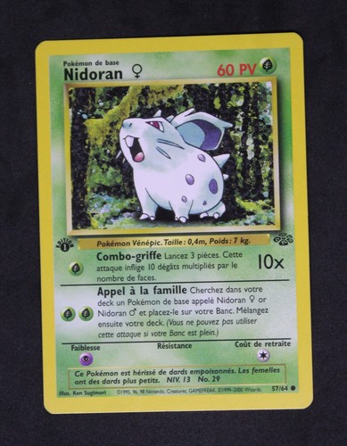 Carte pokemon nidoran - carte,