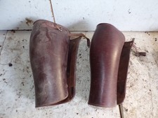 guêtres moto ancienne en cuir