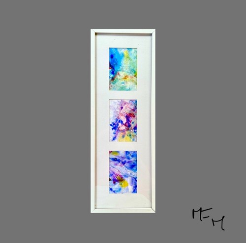 Tableau aquarelle abstrait - tableau,