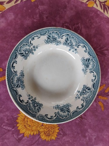 Assiette creuse terre - terre, fer