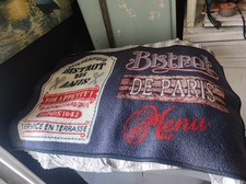 tapis 50x80 cm style bistrot de paris/ bistrot des amis antidérapant