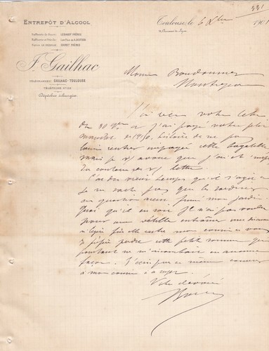 Toulouse gailhac alcools - gailhac,