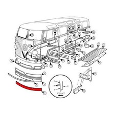 Jupe avant extérieure pour VW