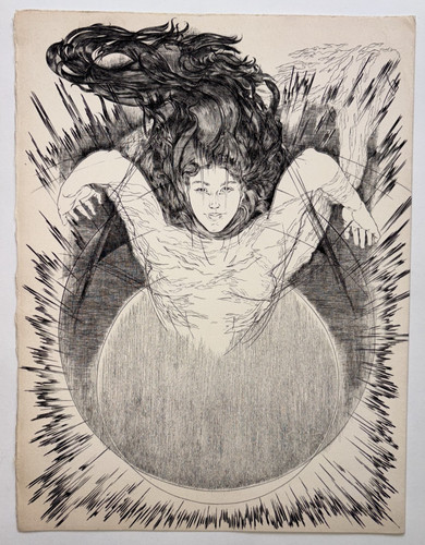 Raymond carrance femme gravure - carrance,