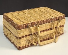 Petite Valise Panier Pique Nique Vintage Valise En Osier