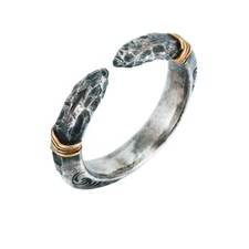 Bague homme tribal vintage