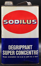 Ancien Bidon Huile Boite SODILUS Degrippant Auto Moto Motor Oil Tin Can