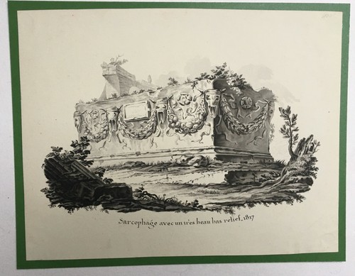 Dessin ancien lavis encre - dessin, ancien,