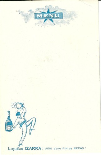 Menu liqueur izarra pay - liqueur, basque
