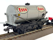 HORNBY MECCANO HO Wagon Citerne ESSO 2 Essieux 1/87  1:87  Vintage Métal
