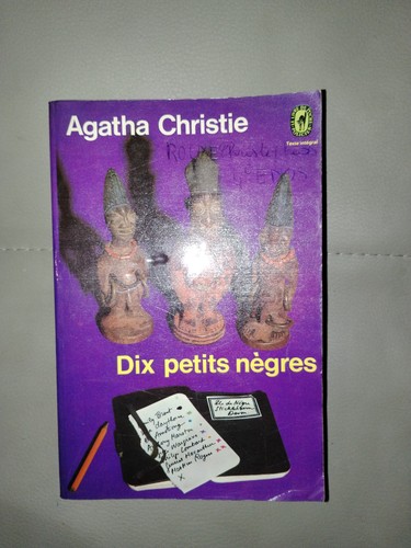 Livre dix petits nègres - livre,