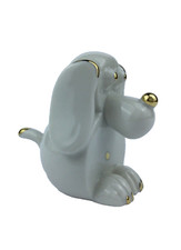 Création artistique en porcelaine made in Italy décorée or troisième feu