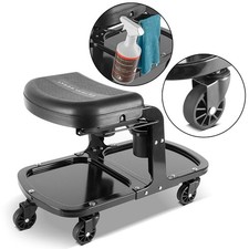 STAHLWERK Tabouret d'atelier Siège roulettes Tabouret à roulettes jusqu'à 135 kg