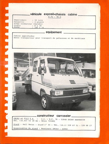 Renault benne gruau - 70,