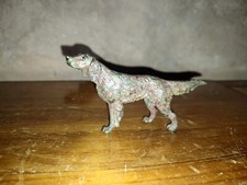 Chien de chasse Setter en bronze de Vienne peint à froid VIENNA DOG XIXEME
