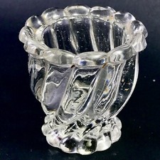 Baccarat Pot Moutardier Modele BAMBOU TORS En Cristal signé