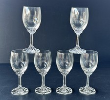 VILLEROY et BOCH 6 verres à vin en cristal  Antique French Cristal Glass L2