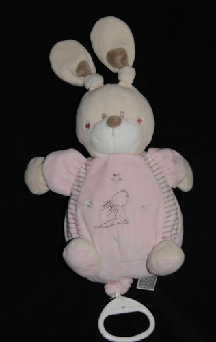 Doudou lapin musical - 🍀doudou, rose
