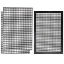 3pcs extérieur antiadhésif grillak barbecue tapis de barbecue non cadré