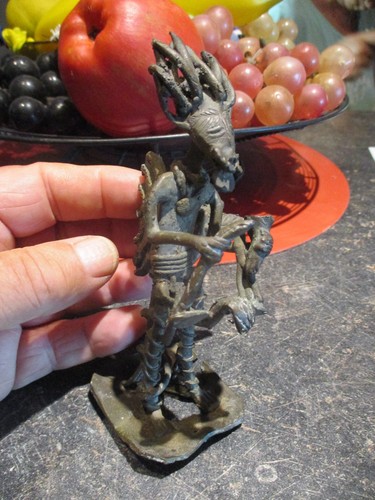Sculpture africaine bronze - africaine,