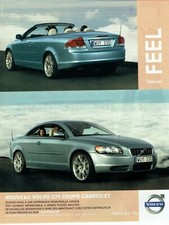 Publicité Advertising 119 2007 nouveau Volvo C70 Coupé cabriolet  Feel