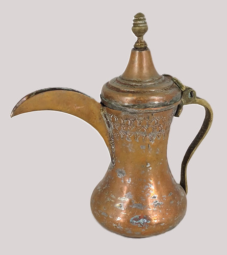 Théière cuivre long - théière,