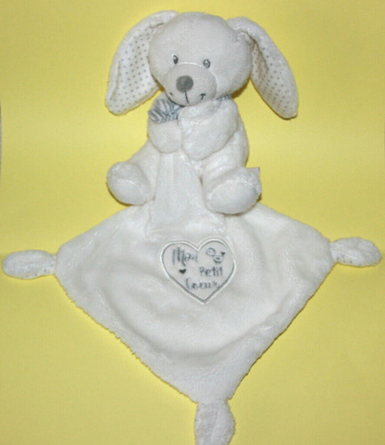 Pommette doudou lapin blanc - pommette,