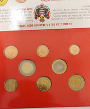 Coffret B.U. Monaco 2001 – 1 cent à 2 euros – 8 pièces - Plus sous cellophane 