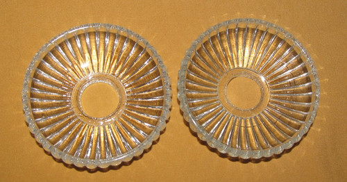Lot bobèches en cristal - en,