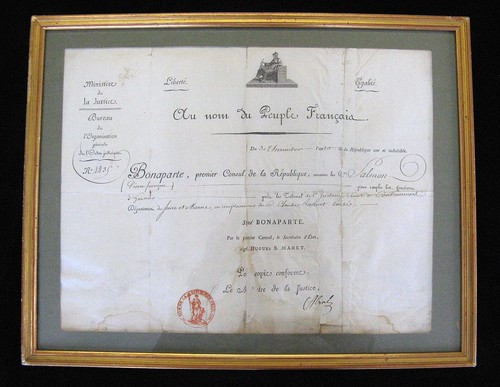 Nomination par bonaparte - nomination,