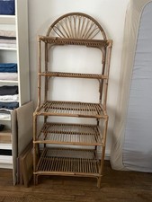 Etagère en rotin pour rangement , en Tres bon état - 180cm de haut