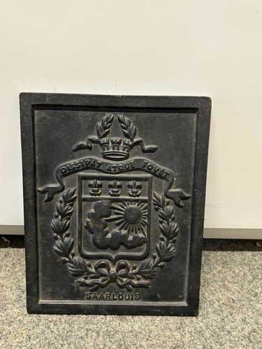 Plaque cheminée en - plaque, (?)