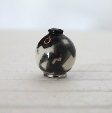 ✨Fève vase boule émaux LONGWY collection Black & white - D. Curetti - Série 2013