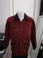 New company Veste en Cuir D'Occassion Man Taille L Bordeaux XXC342L