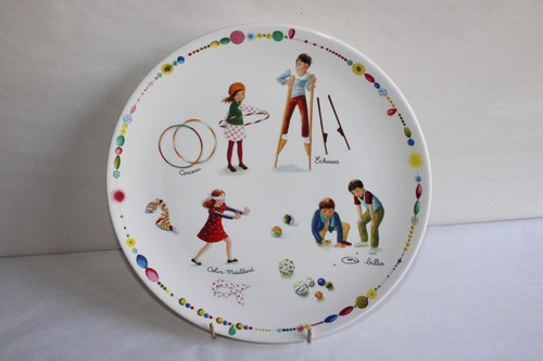Plat gâteaux faïence - en,