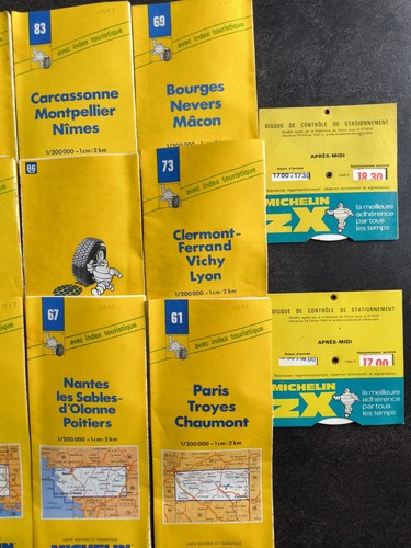 Lot cartes routières - 18,