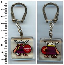 Vintage - Porte-clés inclusion gaulois  ‘’ANTAR" - 70’