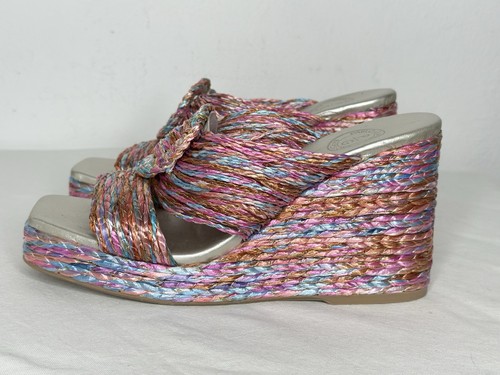 Mules compensées raphia - compensées,