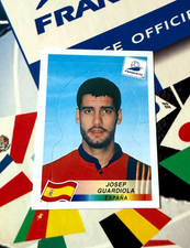 #238 - PANINI FRANCE 98 - Josep GUARDIOLA ESPAGNE POP-UP RARE