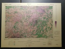 1944 Armée Américaine Aeronautic Topo Carte Millau France 1: 250,000 Gsgs 2738