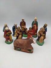 lot 10 anciens santons vache