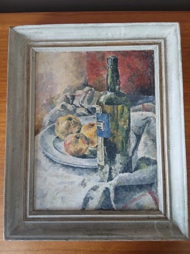 Huile sur panneau nature - panneau,