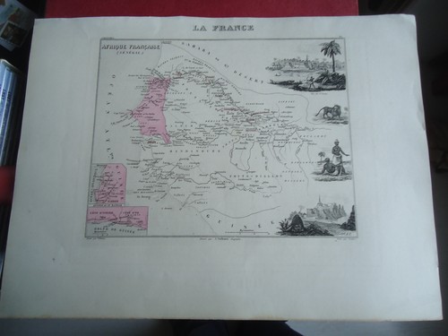 Carte afrique française - de, l'afrique