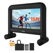 VEVOR Écran de Projection Gonflable de 457 cm 16:9 600D avec Sac de Transport