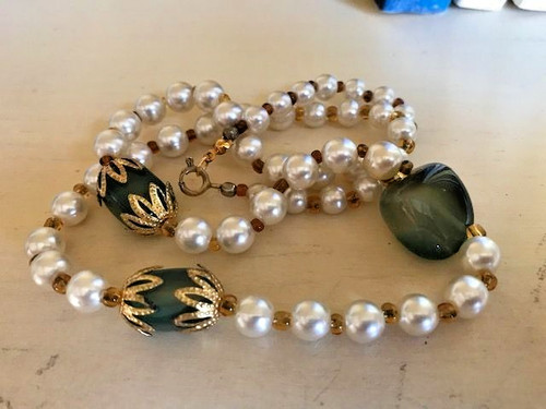 Collier ancien perles