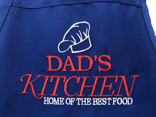 Personalized blue apron with - apron,