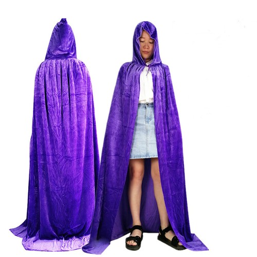 Long velours cape - long,